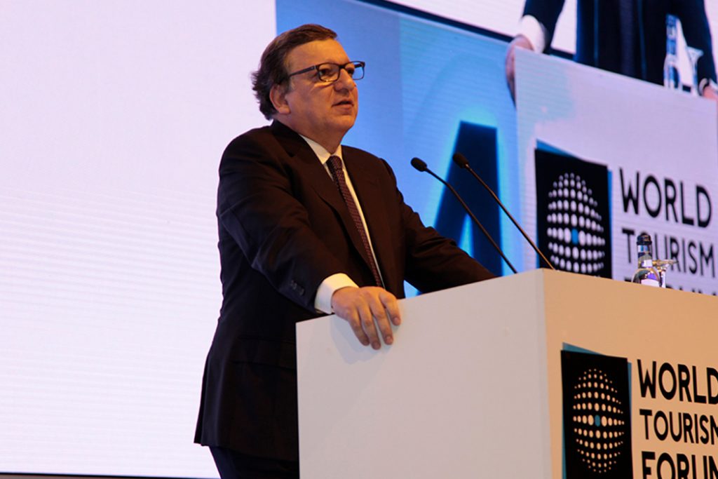 José Manuel Barroso addressing World Tourism Forum